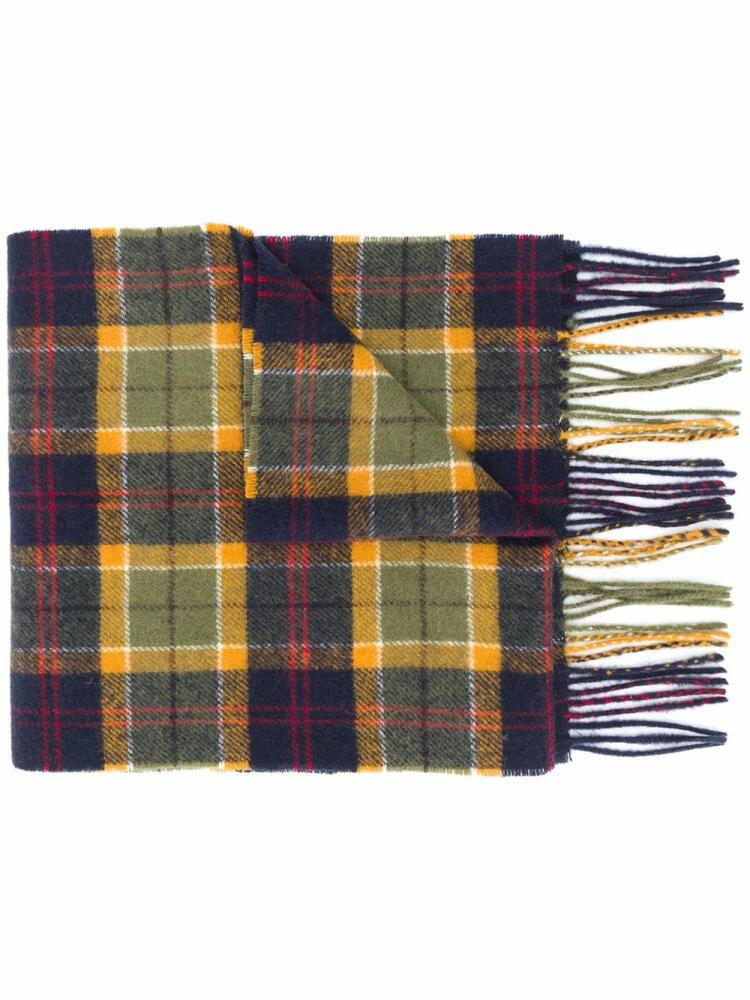 Barbour tartan lambswool scarf - Green Cover