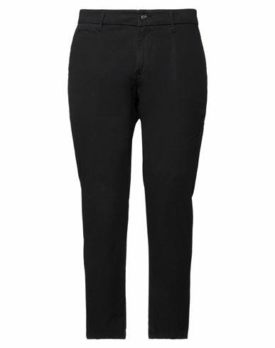 0/zero Construction Man Pants Black Cotton, Elastane Cover