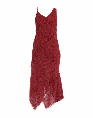 Roland Mouret Woman Maxi dress Red Virgin Wool, Polyamide Cover