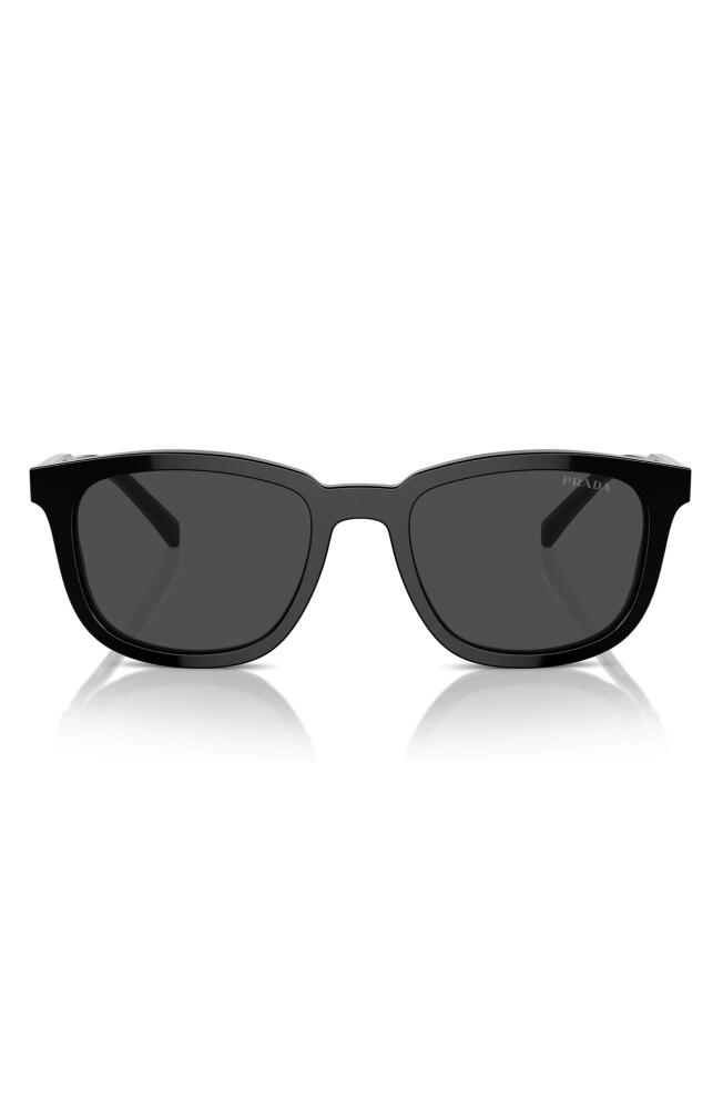 Prada 53mm Pillow Sunglasses in Black/Grey Cover