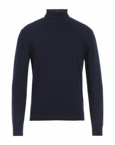 Luigi Borrelli Napoli Man Turtleneck Midnight blue Wool, Cashmere Cover