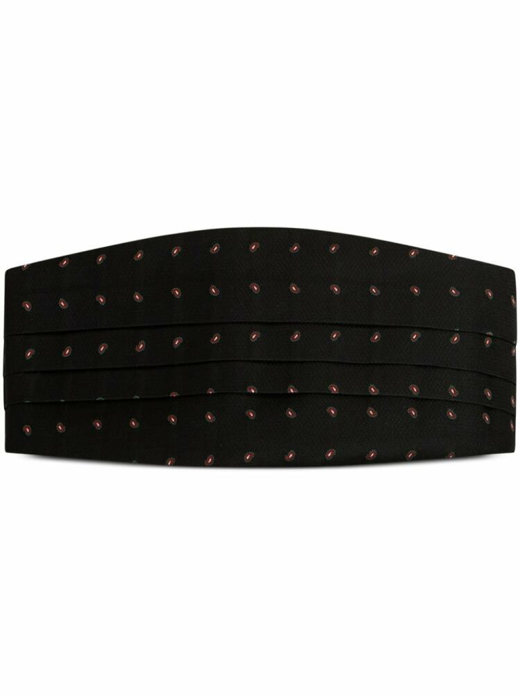 ETRO paisley-print silk cummerbund - Black Cover