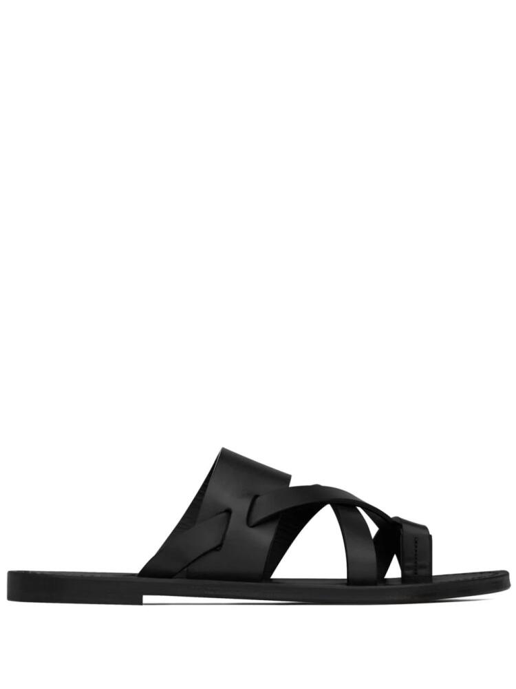 Saint Laurent Culver slides - Black Cover