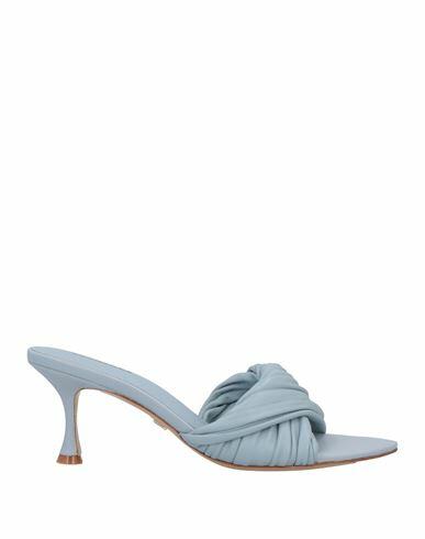 Lola Cruz Woman Sandals Sky blue Leather Cover