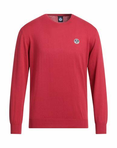 North Sails Man Sweater Red Cotton Cover