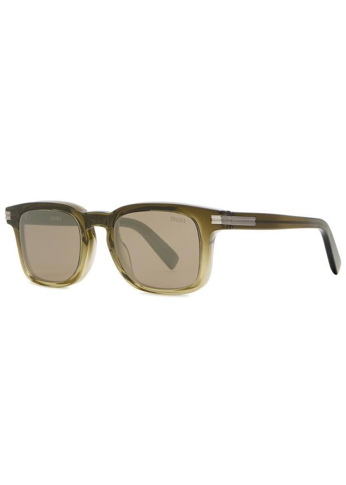 Zegna D-frame Sunglasses - Green Cover