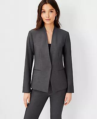 Ann Taylor The Cutaway Blazer in Bi-Stretch Cover