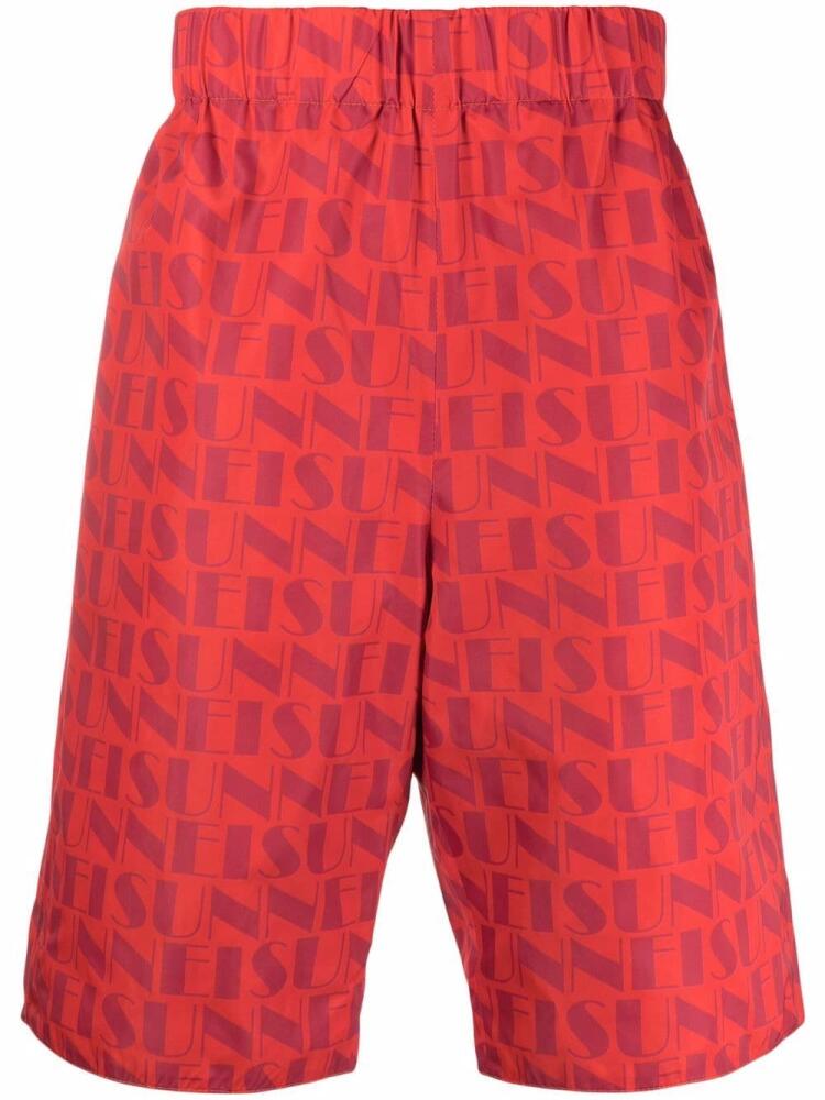 Sunnei reversible bermuda shorts - Red Cover