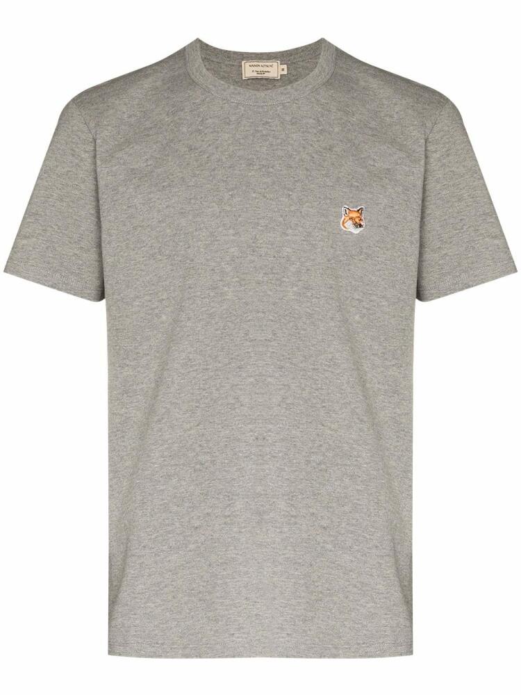 Maison Kitsuné fox-patch T-shirt - Grey Cover