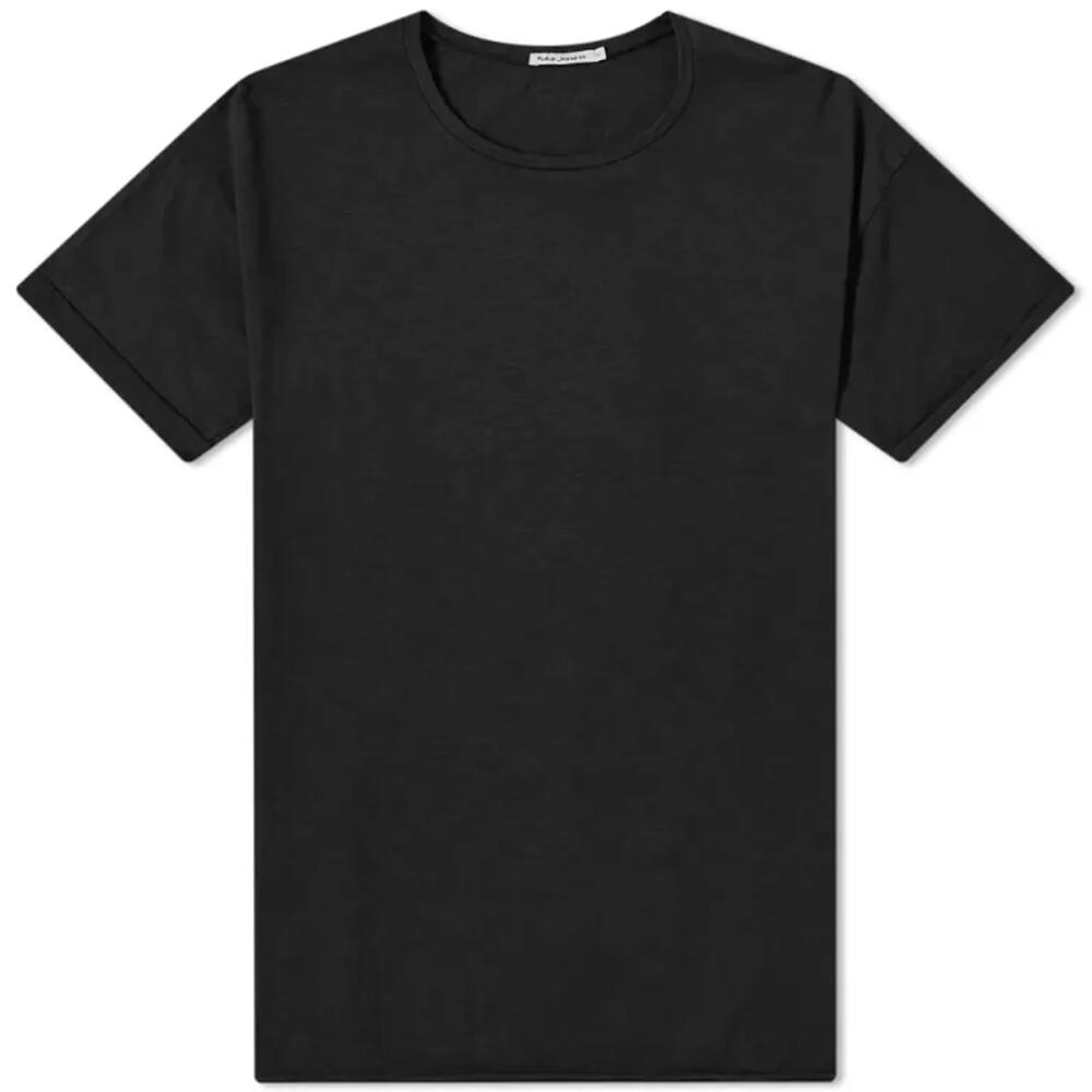 Nudie Jeans Co Men's Nudie Roger Slub T-Shirt in Black Cover