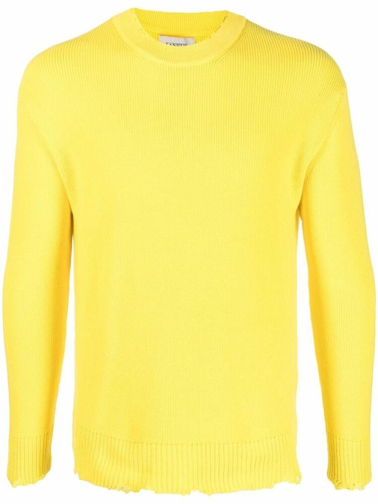 Laneus ribbed-knit jumper - Yellow Cover