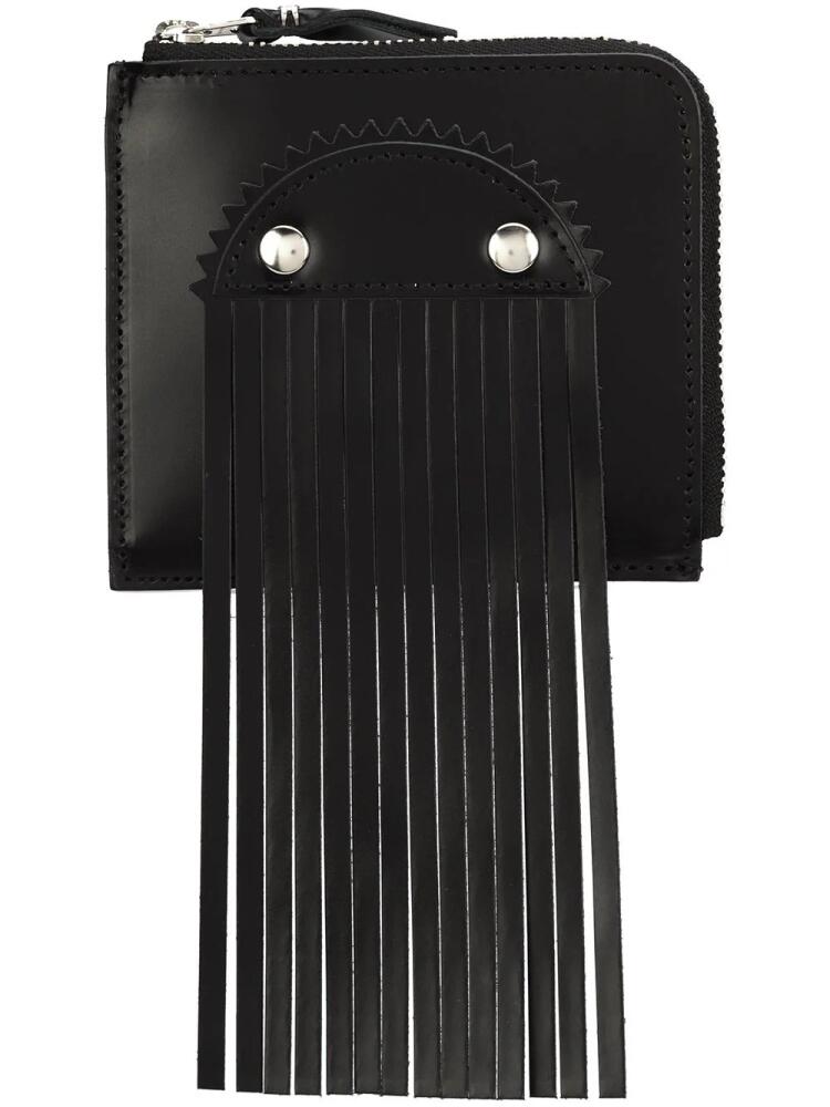 Comme Des Garçons Wallet fringed cardholder - Black Cover