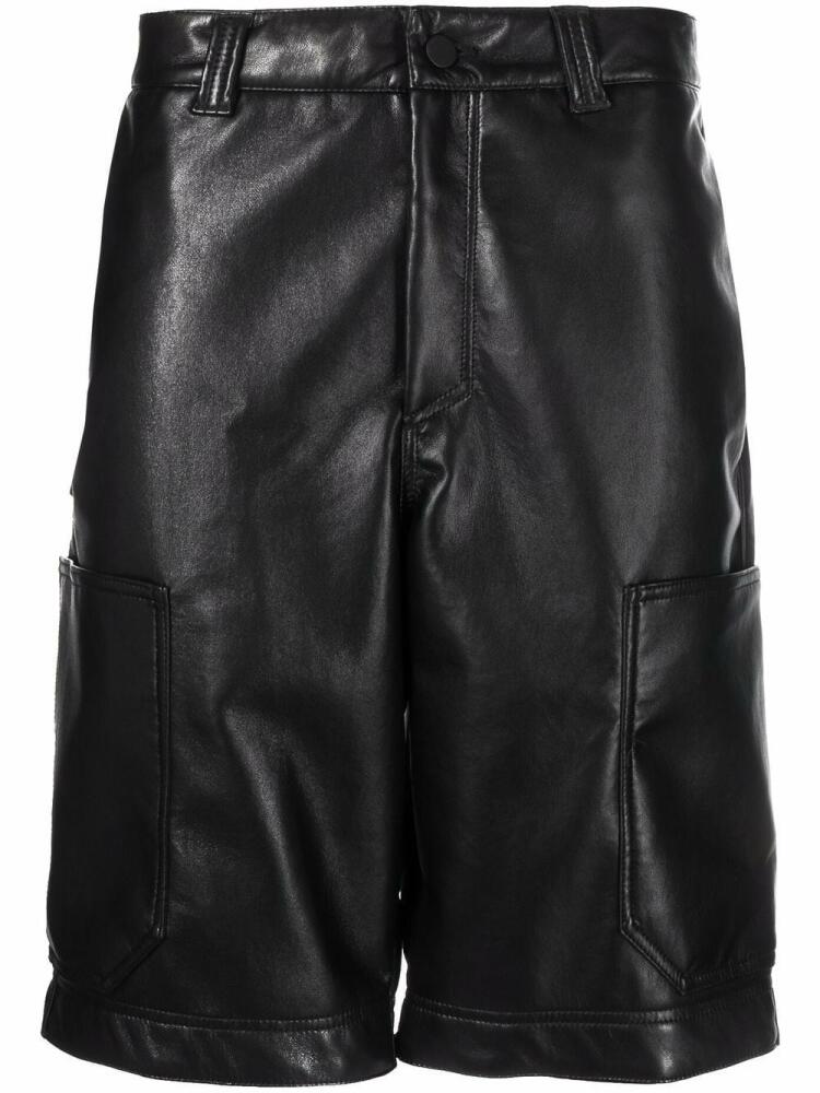 44 LABEL GROUP ruffle-detail cargo shorts - Black Cover