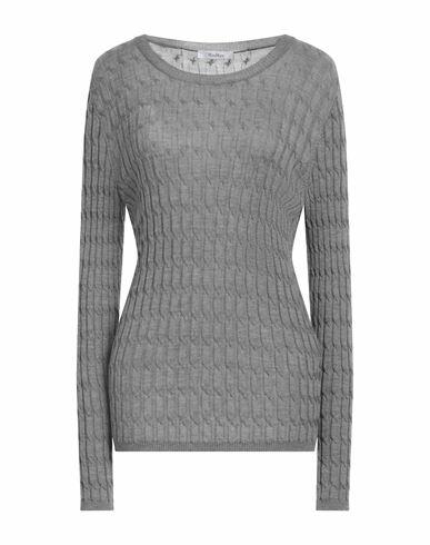 Max Mara Woman Sweater Grey Virgin Wool Cover