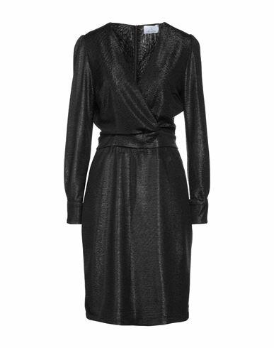 Berna Woman Midi dress Black Polyester, Elastane Cover