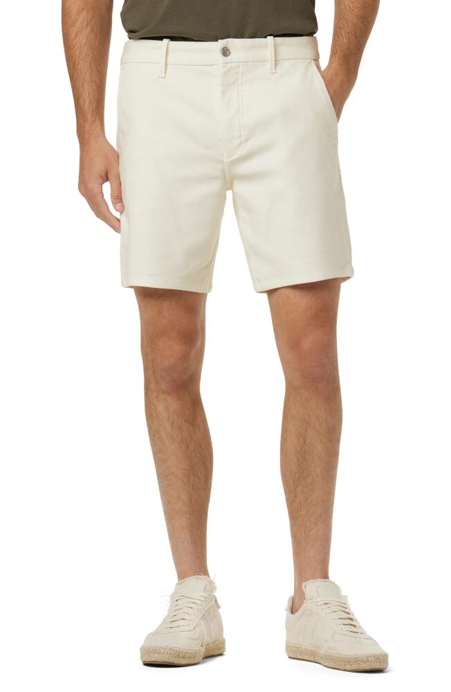 Joe's The Airsoft Slim Straight Leg Terry Chino Shorts in Chalk Cover