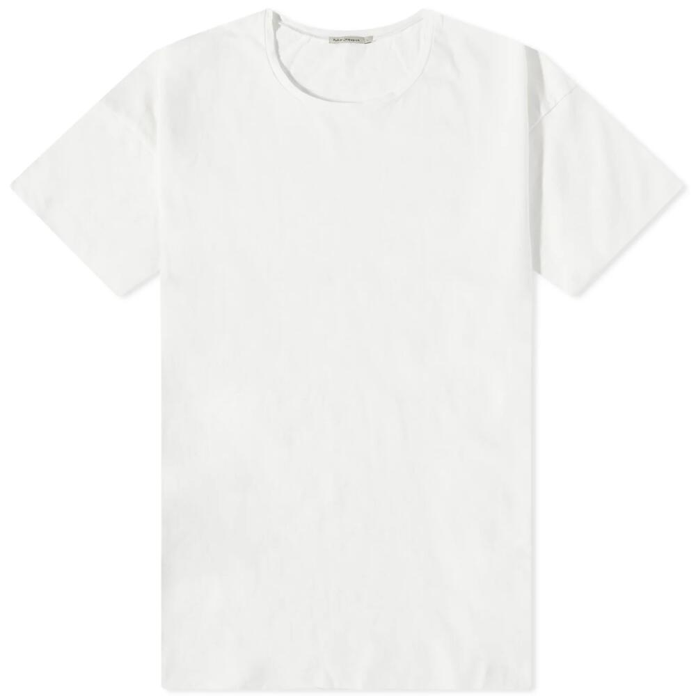 Nudie Jeans Co Men's Nudie Roger Slub T-Shirt in Off White Cover