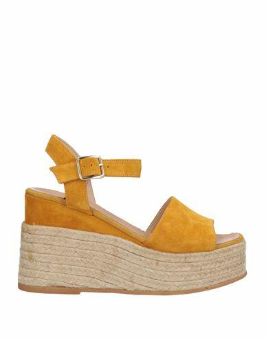 Gaimo Woman Espadrilles Ocher Soft Leather Cover