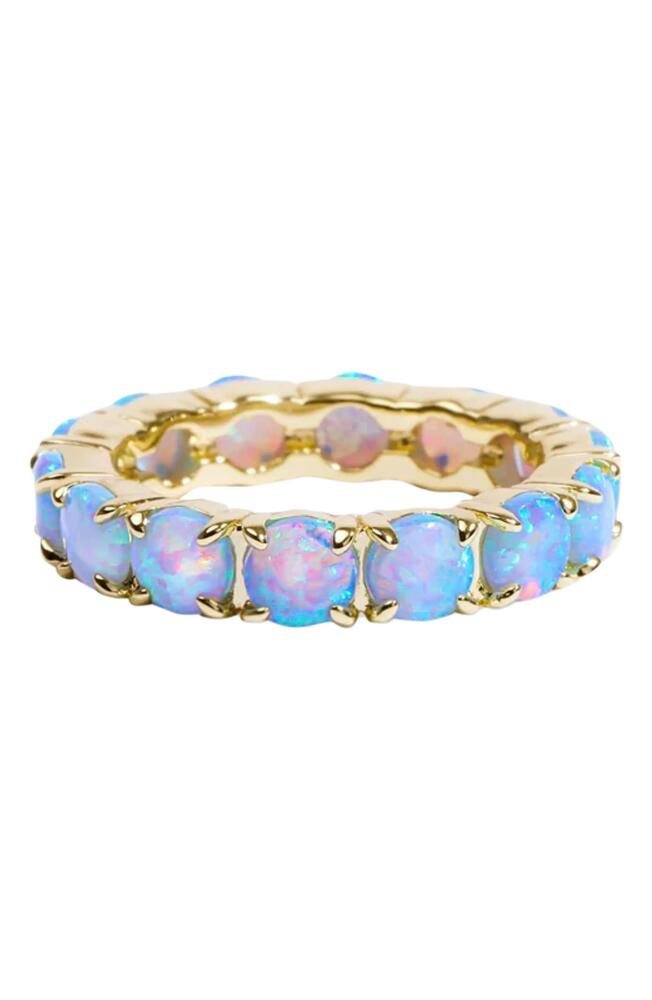 Melinda Maria Grand Heiress Statement Ring in Blue Opal/Gold Cover