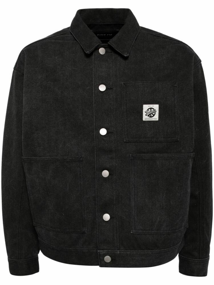 FIVE CM denim shirt jacket - Black Cover