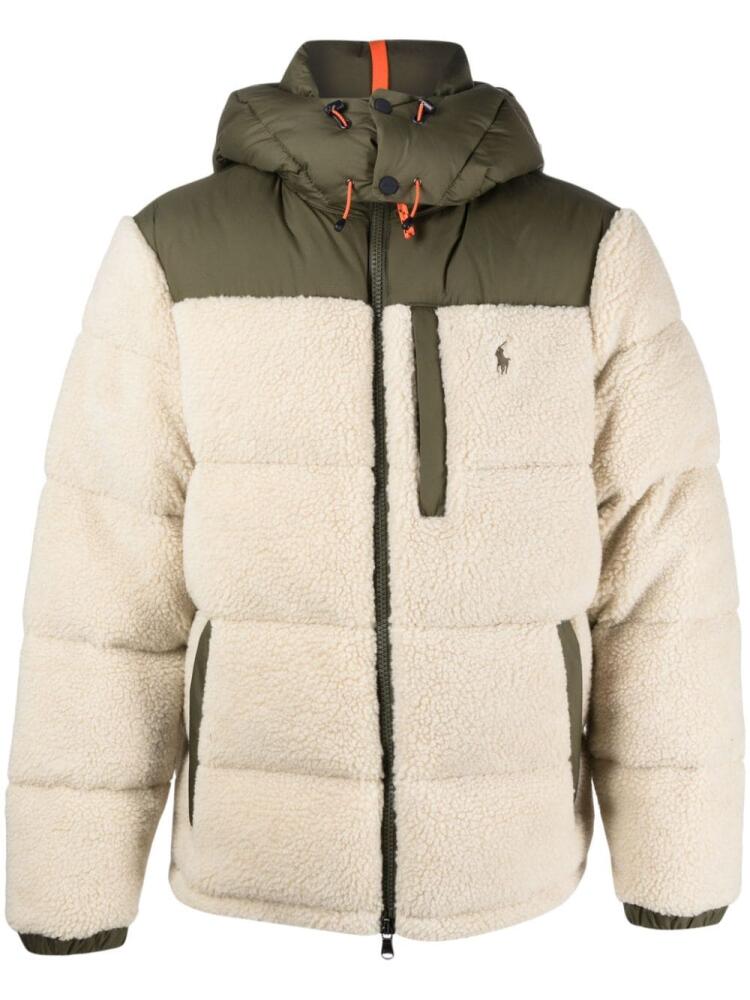 Polo Ralph Lauren fleece padded jacket - Neutrals Cover