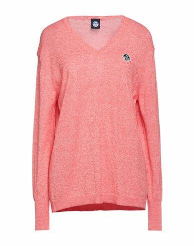 North Sails Woman Sweater Salmon pink Cotton Cover