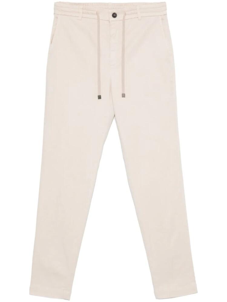 Peserico drawstring chinos - Neutrals Cover