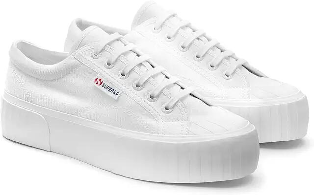 Superga 2631 Stripe Platform (White 1) Women's Shoes Cover