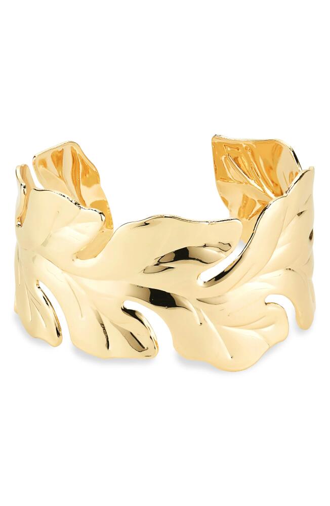 Nordstrom Leaf Statement Cuff Bracelet in Gold Cover