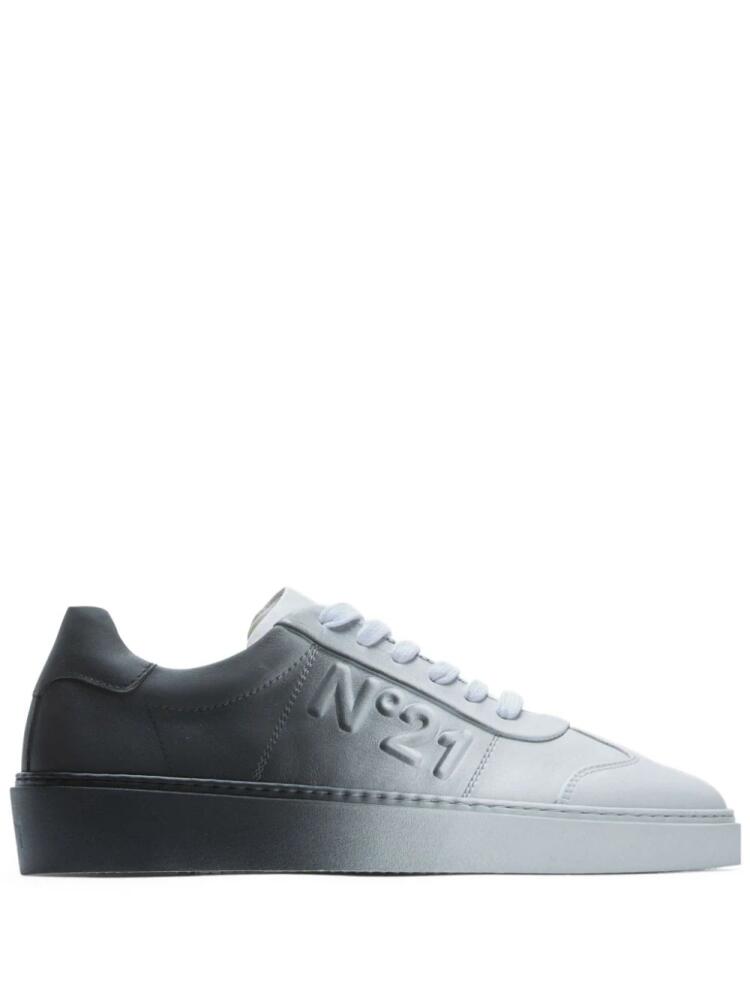 Nº21 gradient-effect leather sneakers - Black Cover