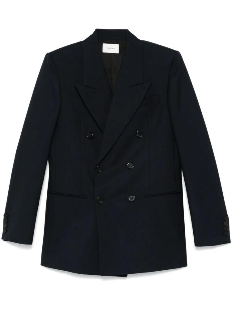 Saint Laurent wool blazer - Blue Cover