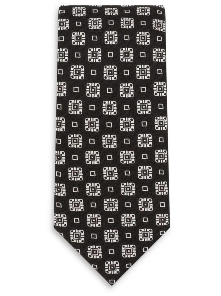 Dolce & Gabbana geometric print tie - Black Cover