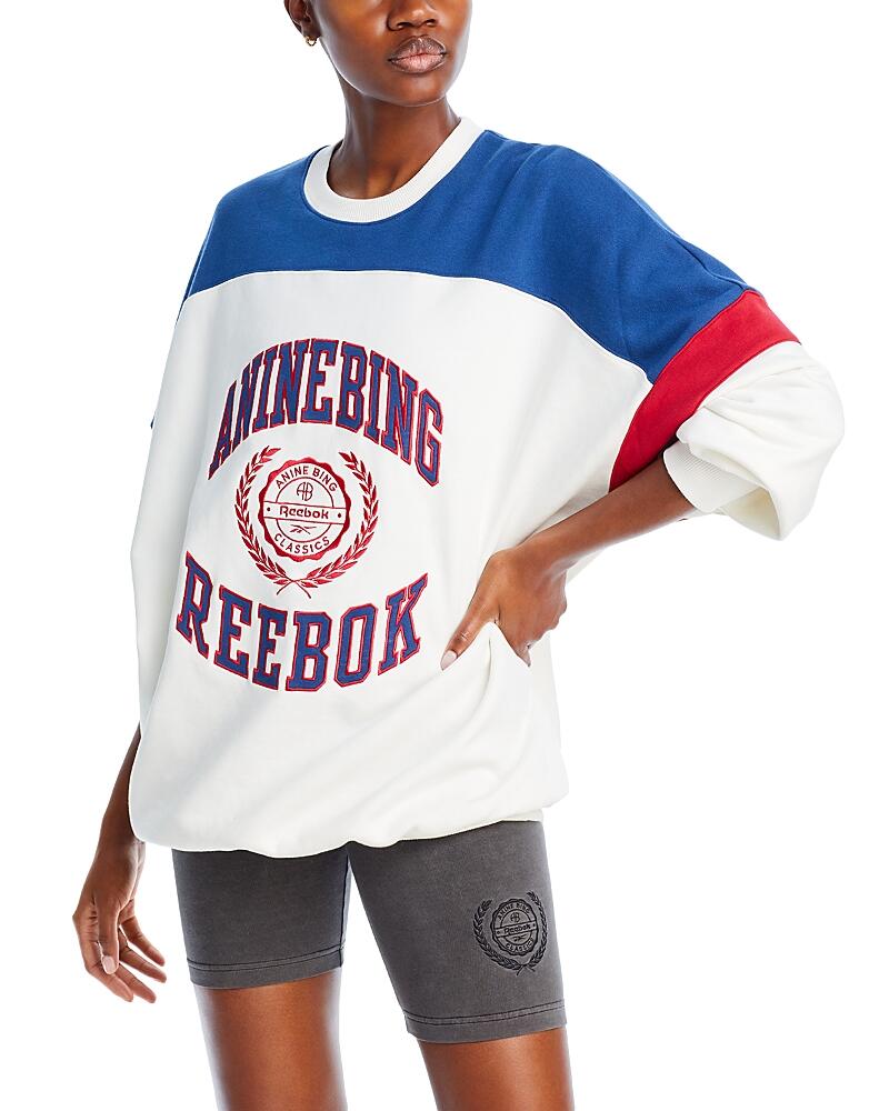 Reebok x Anine Bing Oversized Colorblocked Sweatshirt Cover