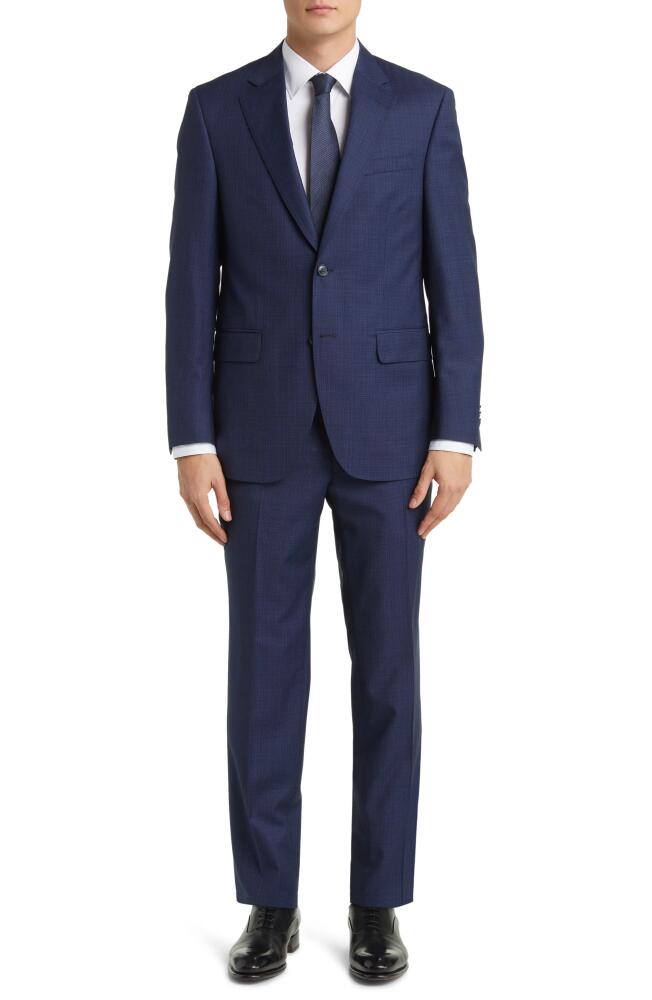 Peter Millar Tailored Fit Wool Suit in Blue Cover