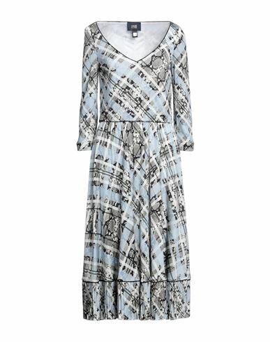 Cavalli Class Woman Midi dress Pastel blue Viscose Cover