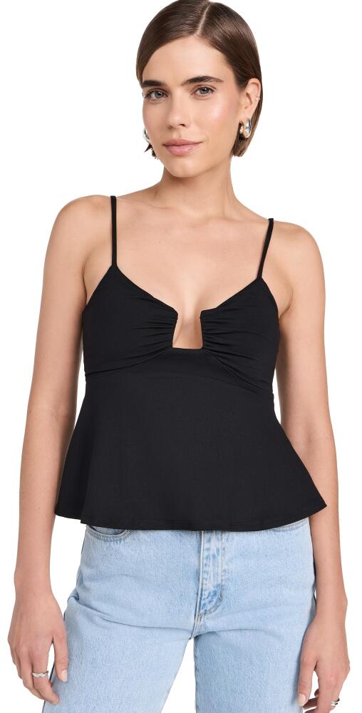 Susana Monaco String Square Flare Top Black Cover