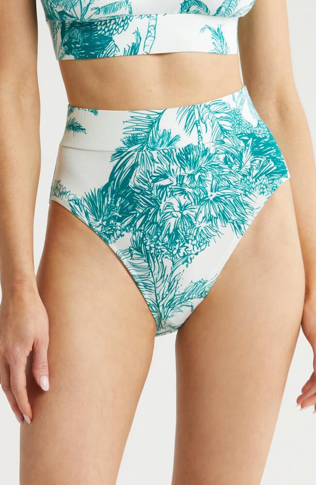 KILO BRAVA Lounge High Cut Briefs in Palm Toile Print Cover