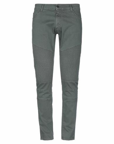 Family First Milano Man Pants Military green Cotton, Elastane Cover