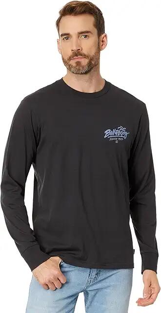 Billabong Lounge Long Sleeve Graphic Tee (Washed Black) Men's Clothing Cover