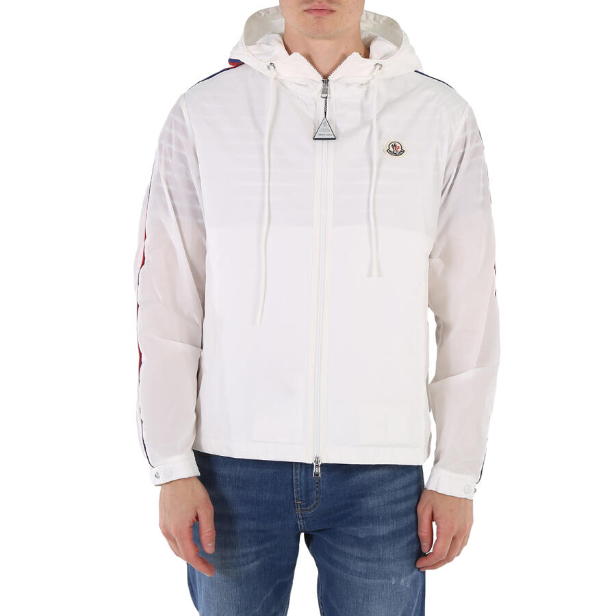 Moncler Mens Natural Hattab Hooded Rain Jacket Cover