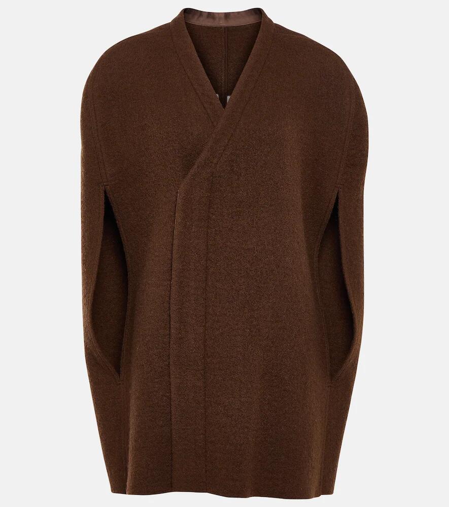 Rick Owens Wool zipped cape Cover