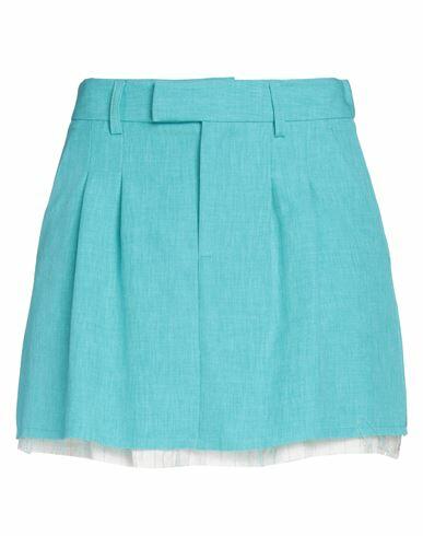 Vicolo Woman Mini skirt Turquoise Polyester Cover