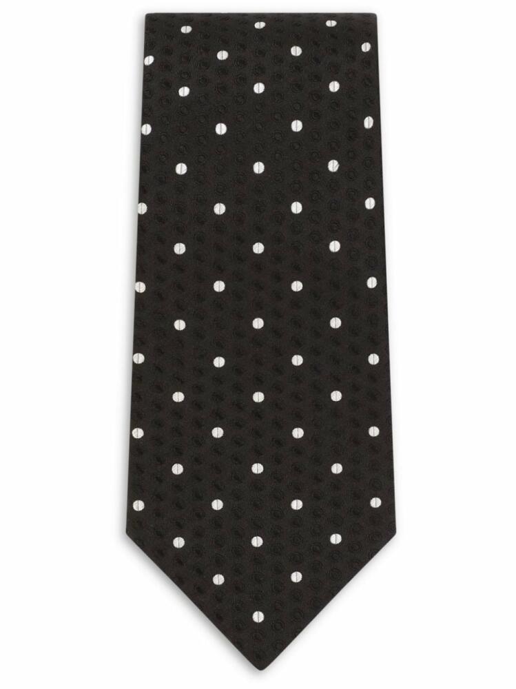 Dolce & Gabbana polka-dot print tie - Black Cover