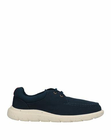 Sperry Man Lace-up shoes Midnight blue Textile fibers Cover