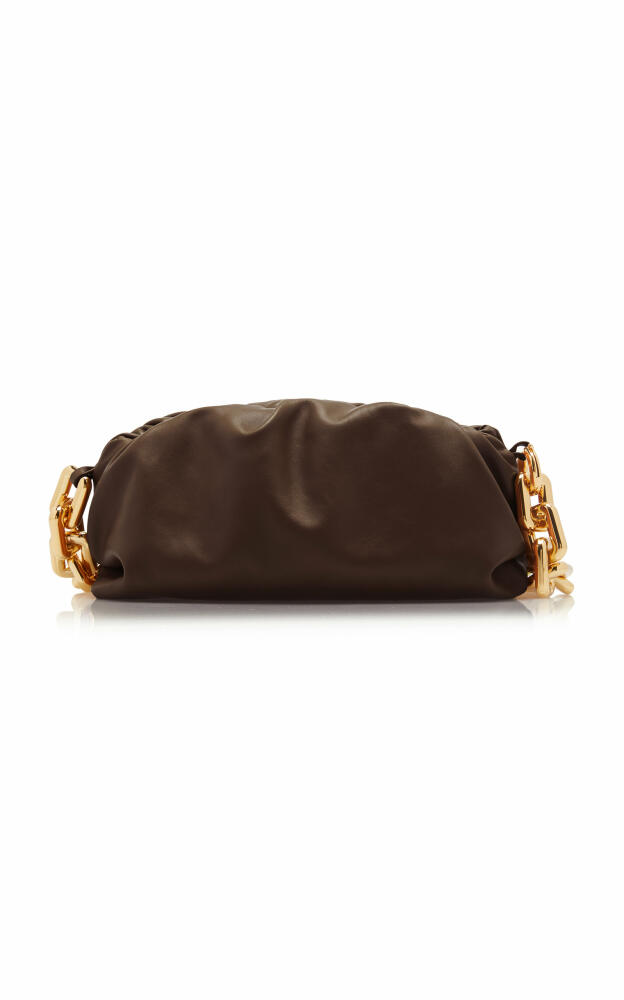 Bottega Veneta - The Chain Pouch Leather Clutch - Brown Cover