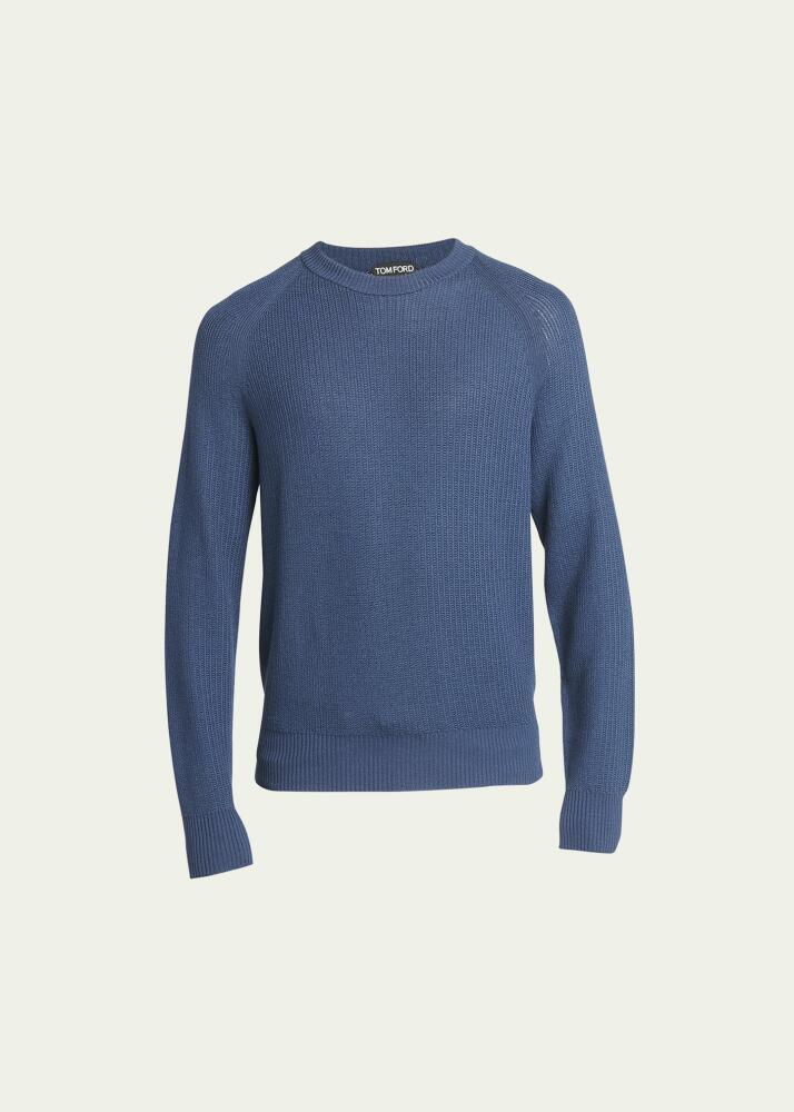 TOM FORD Men's Wool-Silk Crewneck Sweater Cover