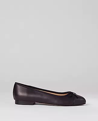 Ann Taylor Cap Toe Leather Ballet Flat Cover