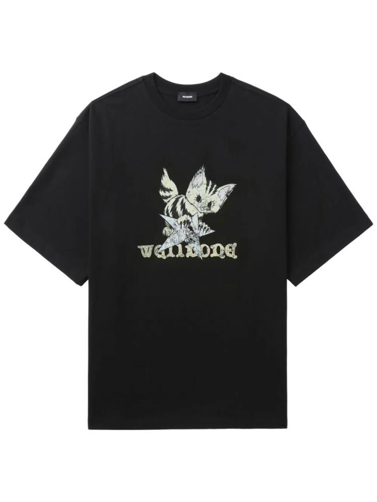 We11done graphic-print T-shirt - Black Cover