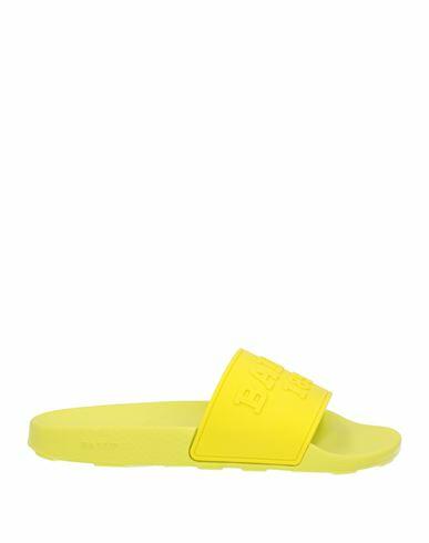 Bally Man Sandals Yellow Rubber Cover