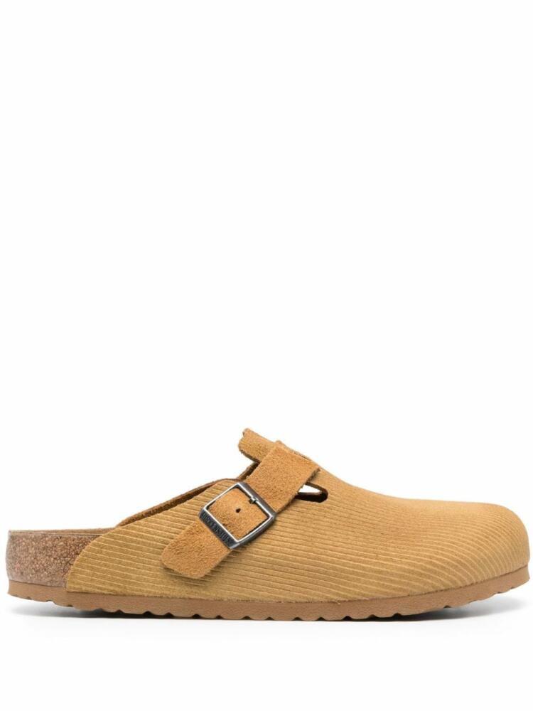 Birkenstock Boston corduroy leather slippers - Neutrals Cover